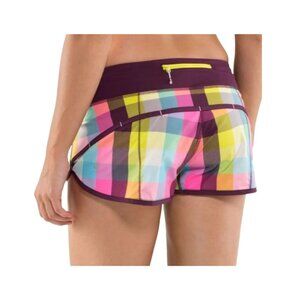 Lululemon Plaid Speed Short Size 2